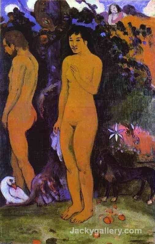 Adam and Eve by Paul Gauguin paintings reproduction